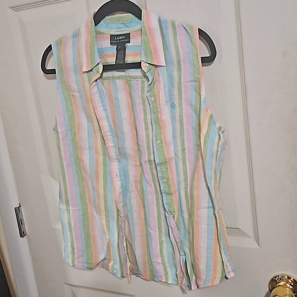 100% linen Button Up